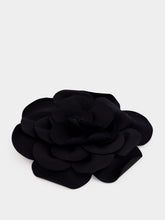 Paula Black Handmade Flower Brooch