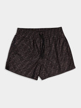 Fendi Black FF Monogram Swim Shorts
