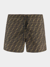 Fendi Brown FF Swim Shorts