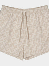 Fendi Beige FF Swim Shorts
