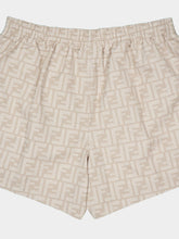 Fendi Beige FF Swim Shorts