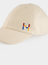 Fendi White Cotton and Linen Baseball Cap