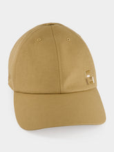 Fendi Beige Cotton and Linen Baseball Cap