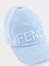 Fendi Light Blue Denim Baseball Cap