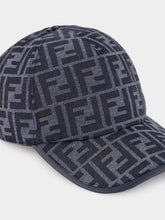 Fendi Blue FF Jacquard Baseball Cap