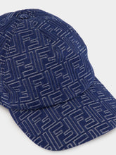 Fendi Blue FF Denim Baseball Cap