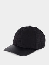 Fendi Black FF Jacquard Baseball Cap