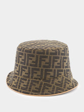 Fendi Brown FF Jacquard Bucket Hat