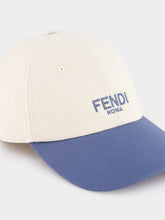 Fendi White Cotton Baseball Cap
