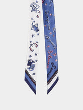 Fendi Wrappy 5x120 Blue Silk Bandeau