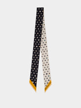 Fendi Black and White Falena Dots Silk Wrappy
