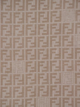 Fendi Beige FF Jacquard Wool Scarf