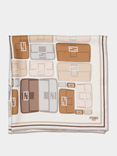 Fendi Beige Silk Baguette Foulard