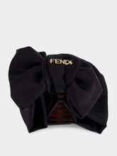 Fendi Black Silk Bow Hair Clip