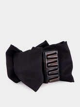 Fendi Black Silk Bow Hair Clip