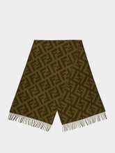 Fendi Green Cashmere Scarf
