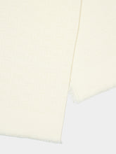 Fendi White FF Wool Silk Cashmere Shawl