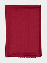 Fendi Red FF Wool Silk Cashmere Shawl