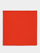 Fendi Tone-on-Tone Silk Red Scarf