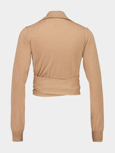 Dolce & Gabbana Beige Cashmere Wrap Cardigan