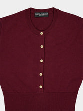 Dolce & Gabbana Bordeaux Cashmere Serafino Pullover