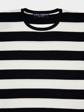Dolce & Gabbana Wool Sweater with Inlaid Stripes
