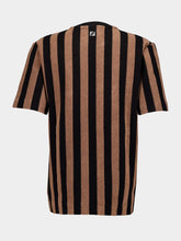 Fendi Brown Pequin Terry T-Shirt