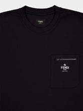 Fendi Black Cotton T-Shirt