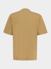 Fendi Camel Brown T-Shirt with Logo Pocket