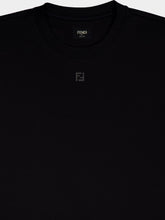 Fendi Black Oversized T-Shirt with FF Detail
