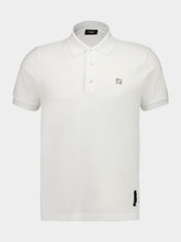 White Cotton Piqué Polo Shirt