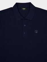 Fendi Navy Blue Cotton Piqué Polo Shirt