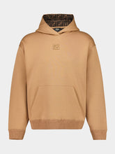 Fendi Camel Hooded Sweatshirt with FF Lining