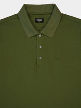 Fendi Green Cotton Polo Shirt