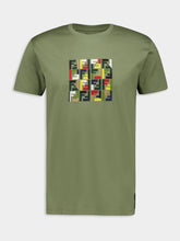 Fendi Olive Green Cotton T-Shirt with FF Embroidery