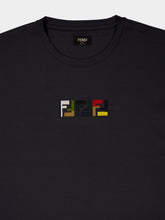 Fendi Dark Grey FF Cotton T-Shirt