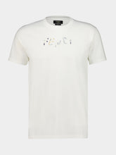 Fendi White Slim-Fit Logo Cotton T-Shirt