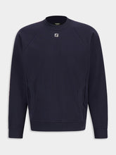 Fendi Dark Blue Cotton FF Metal Logo Sweater