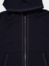 Fendi Navy Hooded Zip-Up Sweatshirt