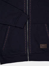 Fendi Navy Hooded Zip-Up Sweatshirt