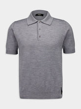 Fendi Grey Wool Polo Shirt