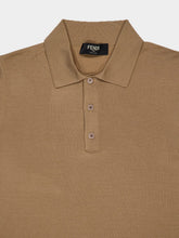 Fendi Light Brown Wool Polo Shirt