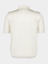White Asymmetric Button Polo Shirt | PDP - Fashion Clinic