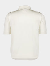 White Asymmetric Button Polo Shirt | PDP - Fashion Clinic
