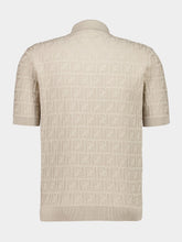 Fendi Beige FF Cotton Polo Jumper