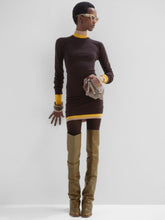 Fendi Dark Purple Wool Dress