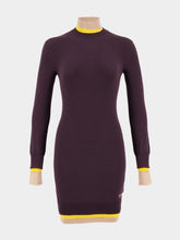 Fendi Dark Purple Wool Dress