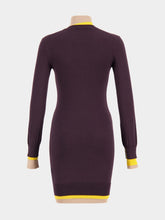 Fendi Dark Purple Wool Dress