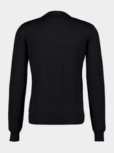 Fendi Black Wool Jumper with FF Pocket