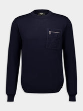 Fendi Navy Blue Wool Jumper
